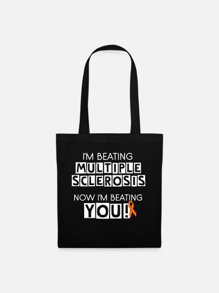 I'm Beating MS, Now I'm Beating You! - Tote Bag - black