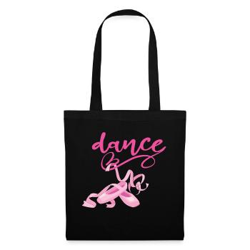 Ballet Dancer Dance Ballerina Sport Girl Femme - Sac en tissu - noir - Devant