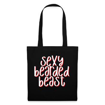 Sexy Bearded Beast 3 - Tote Bag - black - Front