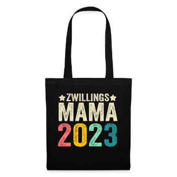 Mutter 2023 Schwanger Werdende Mama - Stoffbeutel - Schwarz - Vorne