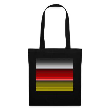 Cool Ossetia Flag Vapor Wave Designs - Stoffbeutel - Schwarz - Vorne