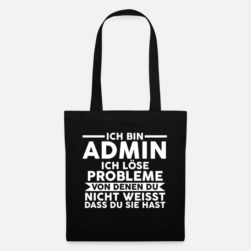 Administrator Informatiker Programmierer Admin - Stoffbeutel - Schwarz