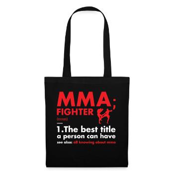 Sport Fighter Definition MMA - Stoffbeutel - Schwarz - Vorne