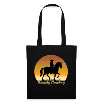 LONELY COWBOY - Tote Bag - black - Front