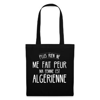 cadeau pour son mari homme algérien algérie - Sac en tissu - noir - Devant