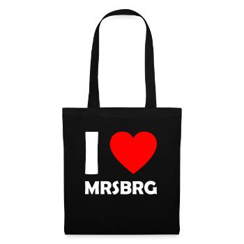 J’adore Meersburg - Lac de Constance - MRSBRG - Sac en tissu - noir - Devant