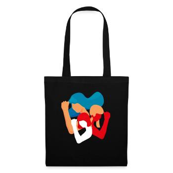 Girls and Women Unity Power in Diversity feminist - Tote Bag - black - Front