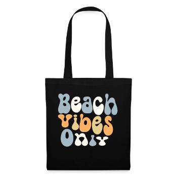 Ambiance de plage uniquement - Sac en tissu - noir - Devant