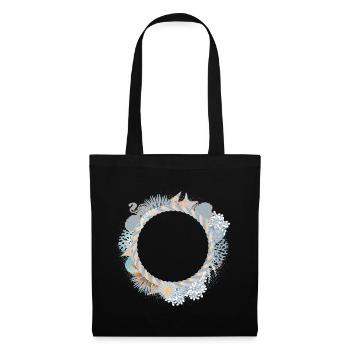 Cadre pastel maritime en look récif corallien - Sac en tissu - noir - Devant