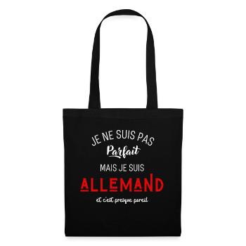 Pas parfait mais allemand - Sac en tissu - noir - Devant