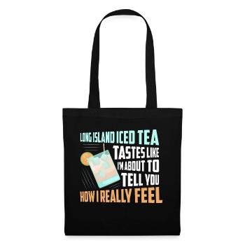 Long Island Iced Tea Tastes Rum Drinking - Tote Bag - black - Front