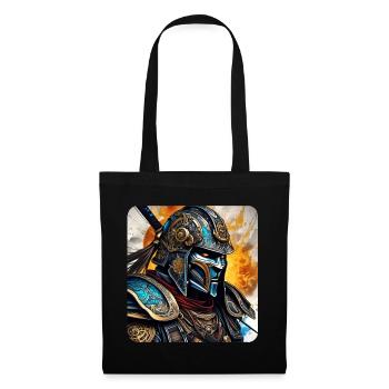 Fier Cyborg Samurai Japon Asie Ninja - Sac en tissu - noir - Devant