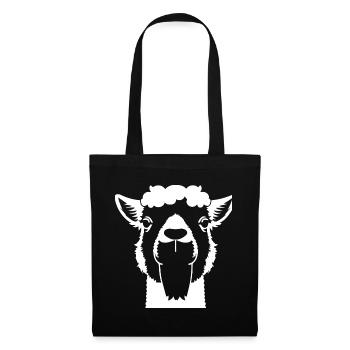 Funny Alpaca Silhouette Cheeky Fun Alpacas - Tote Bag - black - Front