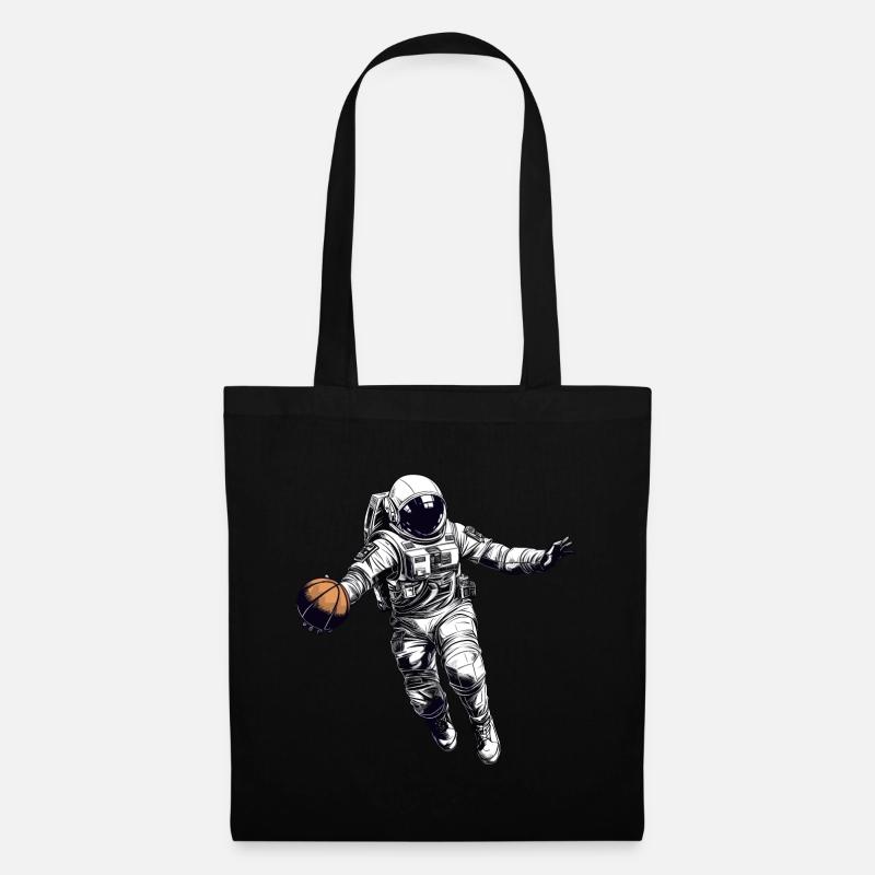 Basketball Astronaut - Stoffbeutel - Schwarz