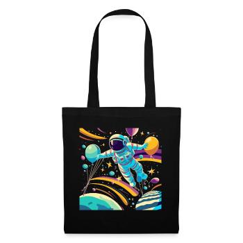 Astronaut - Stoffbeutel - Schwarz - Vorne