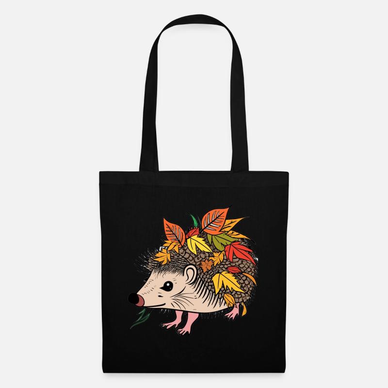 Igel - Stoffbeutel - Schwarz