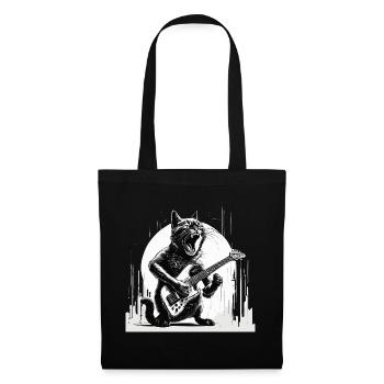 E-Gitarre - Stoffbeutel - Schwarz - Vorne