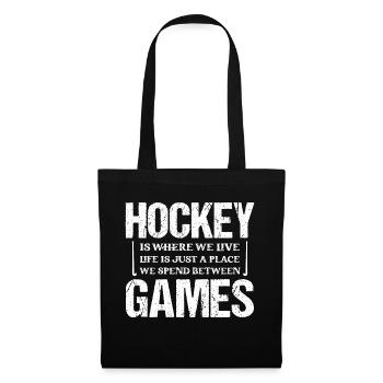 Hockey Is Where We Live Player Field Hockey - Tote Bag - black - Front