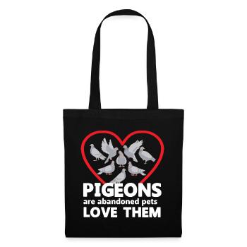 Love All Pigeons Design pour les amateurs de pigeons - Sac en tissu - noir - Devant