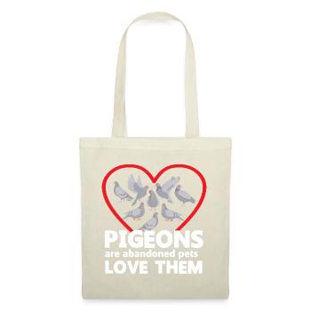Love All Pigeons Design pour les amateurs de pigeons - Sac en tissu - nature - Devant