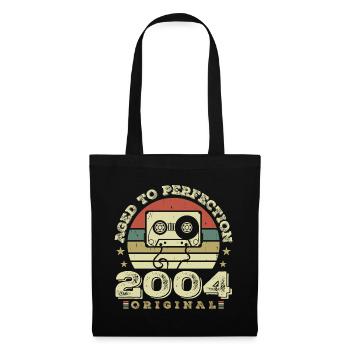 Original Vintage Jubiläumsgeschenkidee 2004 - Stoffbeutel - Schwarz - Vorne