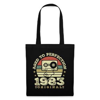 Original Vintage Jubiläumsgeschenkidee 1983 - Stoffbeutel - Schwarz - Vorne