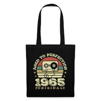 Idée Cadeau Anniversaire Vintage Original 1965 - Sac en tissu - noir - Devant