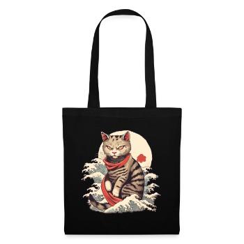 Chat Yakuza - Sac en tissu - noir - Devant