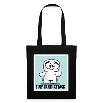 SMALL PANIC ATTACK EMOTICON EMOTI MARSHMALLOWTIS - Tote Bag - black - Front