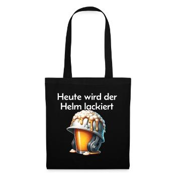 Beer - Today the helmet is painted Toast - Tote Bag - black - Front