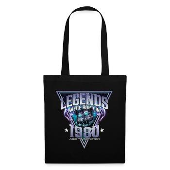 Legends were born in 1980 - Tote Bag - black - Front