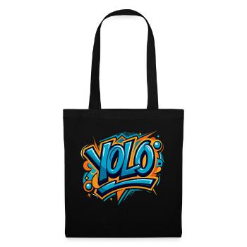YOLO (On ne vit qu’une fois) - Sac en tissu - noir - Devant