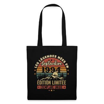 Retro 1994 - Legends born in September 1994 - Tote Bag - black - Front