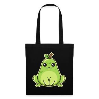 Frog pear design for frog lovers - Tote Bag - black - Front