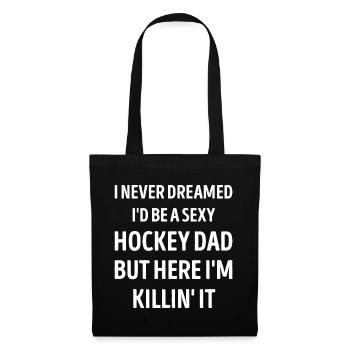 Hockey Dad Funny Dad Joke - Tote Bag - black - Front