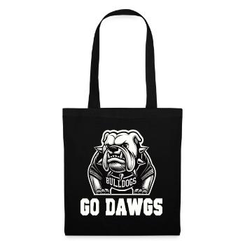 Go Dawgs Bulldog Mascot Supporter Design for Sport - Tote Bag - black - Front