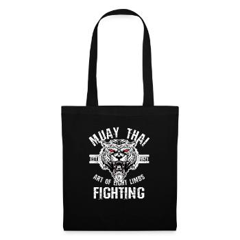 muay thai mma thailand martial arts art eight limb - Tote Bag - black - Front