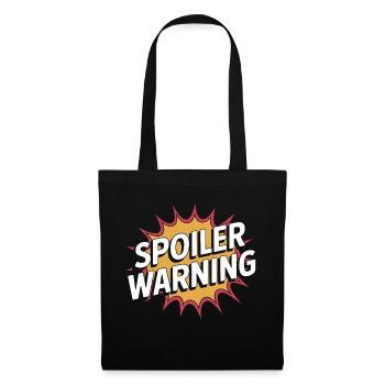 Spoiler Warning - Sac en tissu - noir - Devant