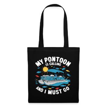 Bateau ponton Capitaine Bateaux pontons - Sac en tissu - noir - Devant