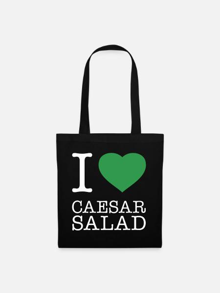 I LOVE CAESAR SALAD - Stoffbeutel - Schwarz