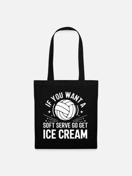 Volleyball Spieler Beach Volleyball Volleyballer S - Stoffbeutel - Schwarz