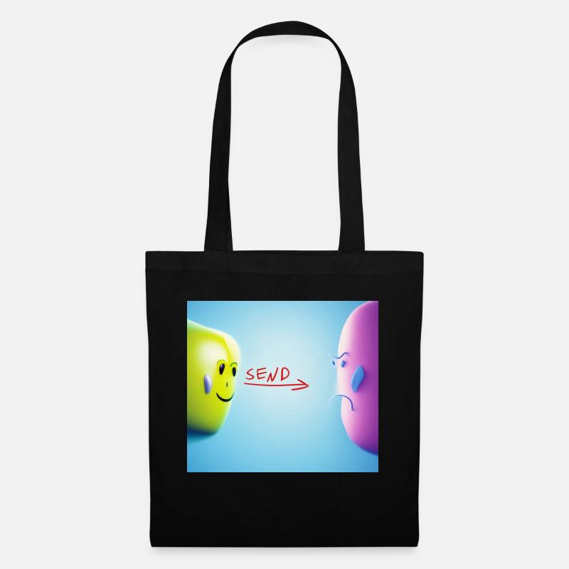 Autistic Art - Communication - Tote Bag - black