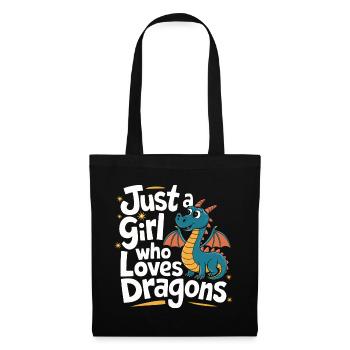 Dragon Mystique Dragon Fantasy - Sac en tissu - noir - Devant