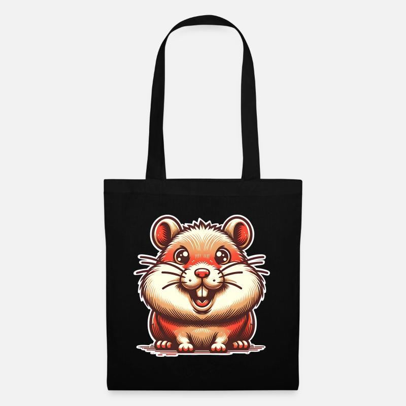 Hamster - Stoffbeutel - Schwarz