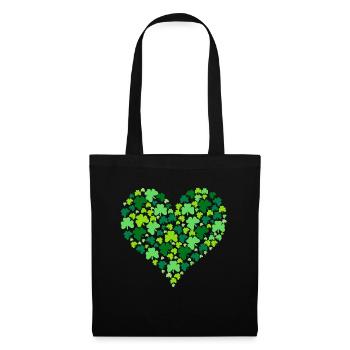 Ireland Shamrock - Tote Bag - black - Front