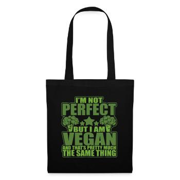 I Am A Vegan - Tote Bag - black - Front