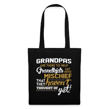 Grandpas Help Grandkids Into Mischief - Tote Bag - black - Front