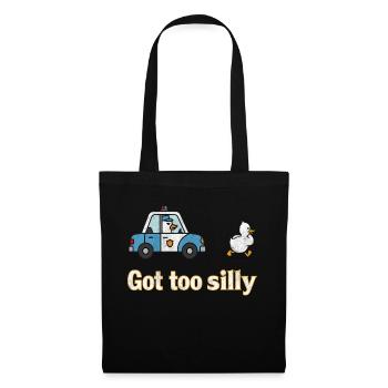 Drôle d’oie est devenu trop idiot jeu de mots humour mème - Sac en tissu - noir - Devant
