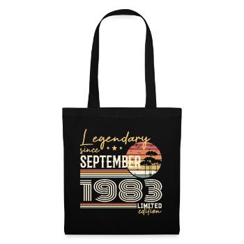 September 1983 Born in September 1983 September 1983 - Tote Bag - black - Front