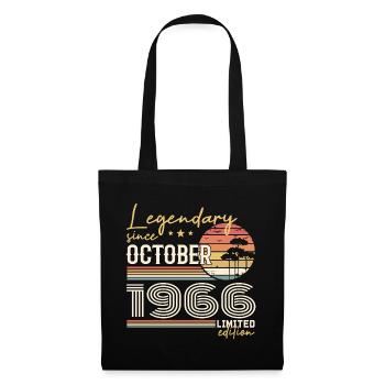 Cadeau Octobre 1966 - Génial Depuis Octobre 1966 - Sac en tissu - noir - Devant